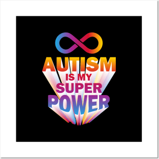 autism is my super power-01 Posters and Art